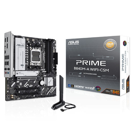 Asus PRIME B840M-A WIFI-CSM DDR5 AMD Motherboard Asus PRIME B840M-A WIFI-CSM DDR5 AMD Motherboard