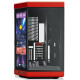 HYTE Y70 touch Infinite Dual Chamber ATX Mid tower Modern Aesthetic Case Red Black (CS-HYTE-Y70TI-RB)
