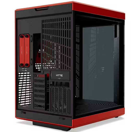 HYTE Y70 touch Infinite Dual Chamber ATX Mid tower Modern Aesthetic Case Red Black (CS-HYTE-Y70TI-RB) HYTE Y70 touch Infinite Dual Chamber ATX Mid tower Modern Aesthetic Case Red Black (CS-HYTE-Y70TI-RB)