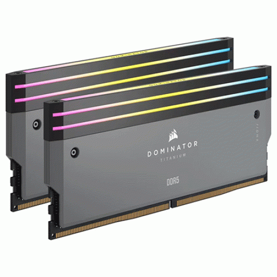 Corsair DOMINATOR TITANIUM RGB 32GB (2x16GB) DDR5 DRAM 6000MHz CL30 Memory Kit Grey (CMP32GX5M2B6000Z30) Corsair DOMINATOR TITANIUM RGB 32GB (2x16GB) DDR5 DRAM 6000MHz CL30 Memory Kit Grey (CMP32GX5M2B6000Z30)