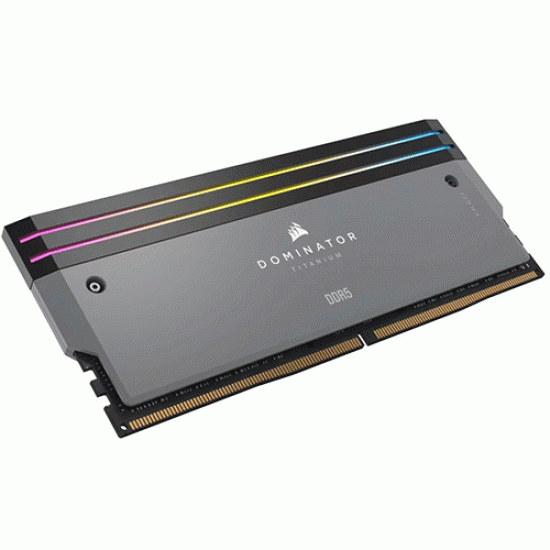Corsair DOMINATOR TITANIUM RGB 32GB (2x16GB) DDR5 DRAM 6000MHz CL30 Memory Kit Grey (CMP32GX5M2B6000Z30) Corsair DOMINATOR TITANIUM RGB 32GB (2x16GB) DDR5 DRAM 6000MHz CL30 Memory Kit Grey (CMP32GX5M2B6000Z30)