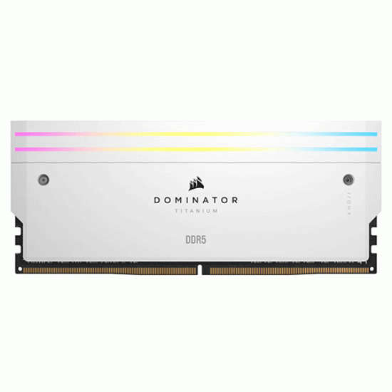 Corsair DOMINATOR TITANIUM RGB 32GB (2x16GB) DDR5 DRAM 6000MHz CL30 Memory Kit White (CMP32GX5M2B6000C30W) Corsair DOMINATOR TITANIUM RGB 32GB (2x16GB) DDR5 DRAM 6000MHz CL30 Memory Kit White (CMP32GX5M2B6000C30W)