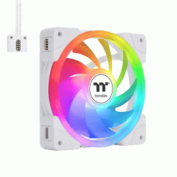Themaltake SWAFAN EX12 ARGB Sync PC Cooling Fan White TT Premium Edition 3-Fan Pack (CL-F169-PL12SW-A)