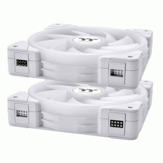 Themaltake SWAFAN EX12 ARGB Sync PC Cooling Fan White TT Premium Edition 3-Fan Pack (CL-F169-PL12SW-A) Themaltake SWAFAN EX12 ARGB Sync PC Cooling Fan White TT Premium Edition 3-Fan Pack (CL-F169-PL12SW-A)