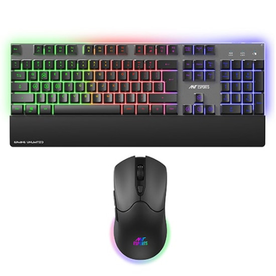 Ant Esports KM550 Pro Wireless Gaming Keyboard & Mouse Combo - Black