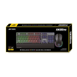 Ant Esports KM550 Pro Wireless Gaming Keyboard & Mouse Combo - Black