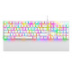 Ant Esports MK4100 RGB Mechanical Gaming Keyboard White - Red Switches
