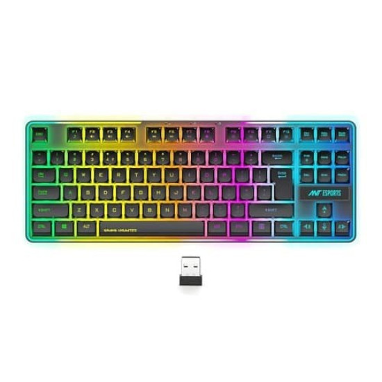 Ant Esports MK720 Pro V2 RGB Wireless TKL Gaming Keyboard - Black