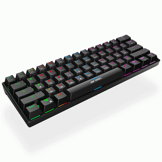 Ant Esports MK1300 V2 RGB Mini Mechanical Gaming Keyboard Black - Red Switches Ant Esports MK1300 V2 RGB Mini Mechanical Gaming Keyboard Black - Red Switches
