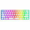 Ant Esports MK1500 BT Retro Wireless RGB Membrane Gaming Keyboard - White