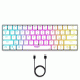 Ant Esports MK1500 BT Retro Wireless RGB Membrane Gaming Keyboard - White