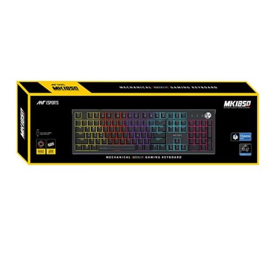 Ant Esports MK1850 Mechanical Blacklit Gaming Keyboard Black - Blue Switches Ant Esports MK1850 Mechanical Blacklit Gaming Keyboard Black - Blue Switches