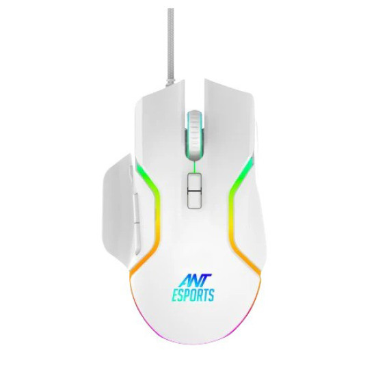 Ant Esports GM320 RGB Wired Optical Gaming Mouse White Ant Esports GM320 RGB Wired Optical Gaming Mouse White