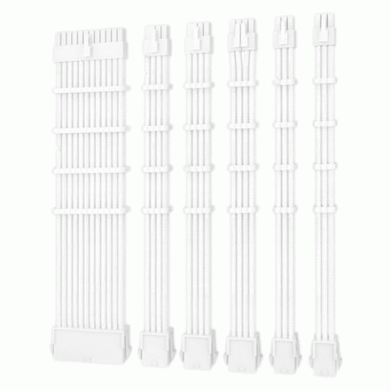 Antec PSU Sleeved Extension Cable Kit V2 White (PSUSCW30-102-W) Antec PSU Sleeved Extension Cable Kit V2 White (PSUSCW30-102-W)