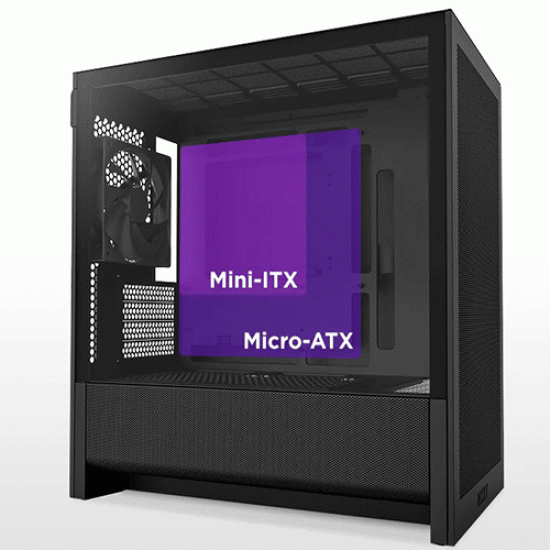 NZXT H3 Flow Micro-ATX Mid-Tower Computer Case Black (CC-H31FB-01) NZXT H3 Flow Micro-ATX Mid-Tower Computer Case Black (CC-H31FB-01)