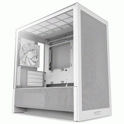 NZXT H3 Flow Micro-ATX Mid-Tower Computer Case White (CC-H31FW-01)