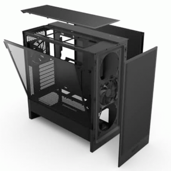 NZXT H5 Flow Compact Mid Tower ATX Cabinet Black (CC-H52FB-01) NZXT H5 Flow Compact Mid Tower ATX Cabinet Black (CC-H52FB-01)