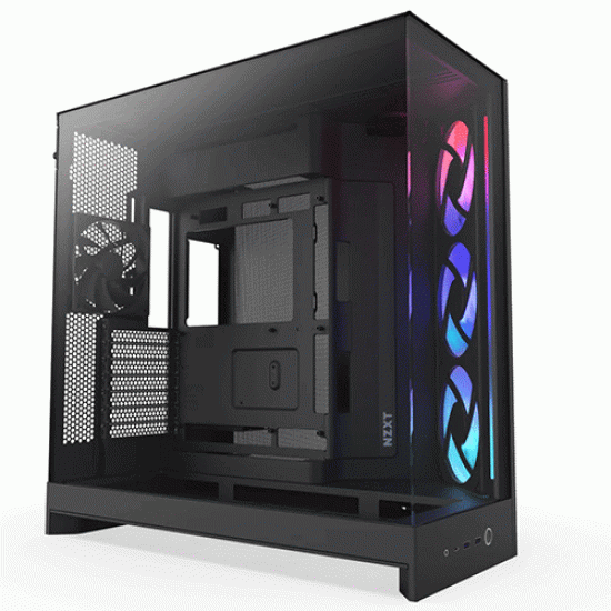 NZXT H9 Flow RGB Dual-Chamber Mid-Tower ATX Case Black (CM-H92FB-R1)