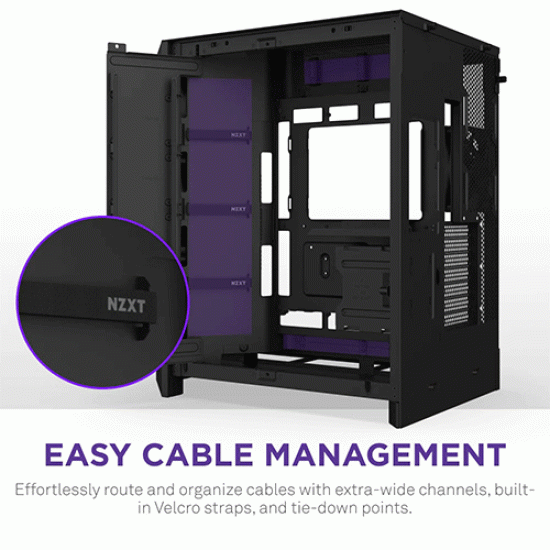 NZXT H9 Flow RGB Dual-Chamber Mid-Tower ATX Case Black (CM-H92FB-R1) NZXT H9 Flow RGB Dual-Chamber Mid-Tower ATX Case Black (CM-H92FB-R1)