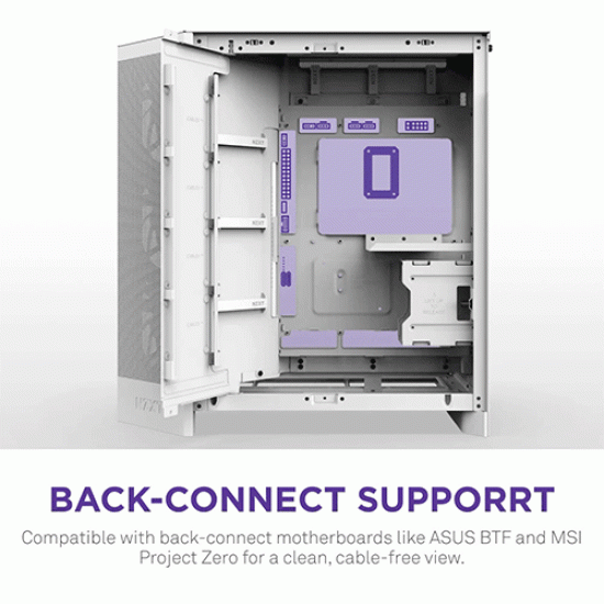 NZXT H9 Flow RGB+ Dual-Chamber Mid-Tower ATX Case White (CM-H92FW-P1) NZXT H9 Flow RGB+ Dual-Chamber Mid-Tower ATX Case White (CM-H92FW-P1)