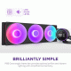NZXT Kraken Elite 420 RGB AIO Liquid Cooler Black (RL-KR42E-B2)