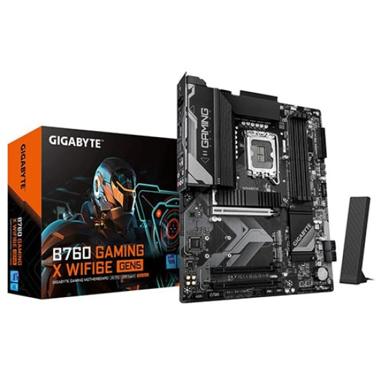 Gigabyte B760 GAMING X WIFI6E GEN5 DDR5 Intel Motherboard Gigabyte B760 GAMING X WIFI6E GEN5 DDR5 Intel Motherboard