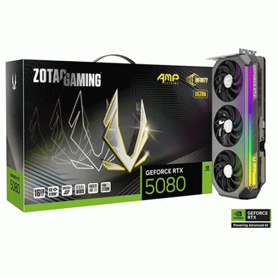 ZOTAC GAMING GeForce RTX 5080 AMP Extreme Infinity ULTRA (ZT-B50800BU-10P) ZOTAC GAMING GeForce RTX 5080 AMP Extreme Infinity ULTRA (ZT-B50800BU-10P)
