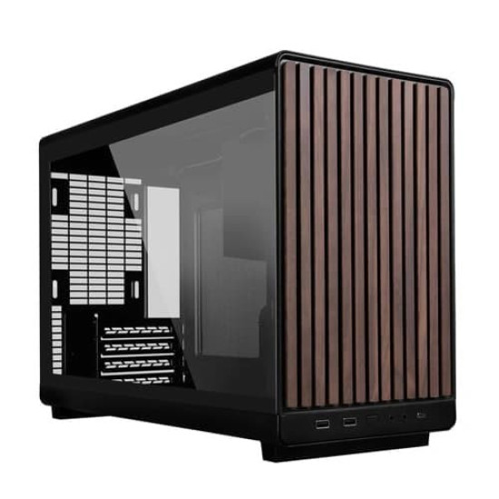 Lian Li A3-mATX Wood Black Mini Tower Cabinet With Glass Side Panel (G99.A3X-WDG.IN)