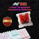 Ant Esports MK3400 Pro V3 White Mechanical Gaming Keyboard with Red Switches