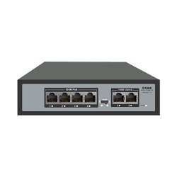 D-Link 4 + 2 100Mbps 250m PoE Switch (DES-F1006P-FE)