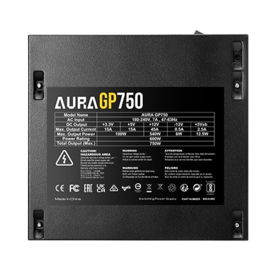 Gamdias AURA GP750 750W Efficient Power Supply Gamdias AURA GP750 750W Efficient Power Supply