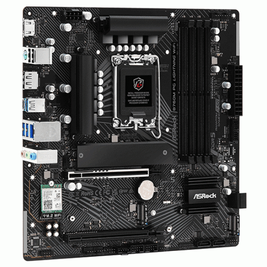 ASRock B760M PG Lightning WiFi DDR5 Intel Motherboard ASRock B760M PG Lightning WiFi DDR5 Intel Motherboard