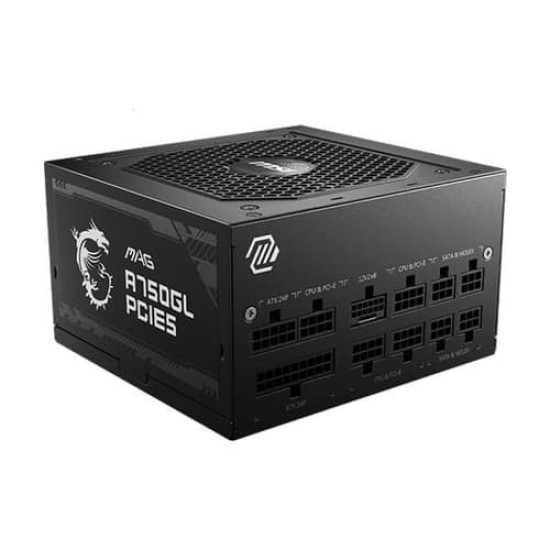 MSI MAG A750GL PCIE5 ATX 3.1 80 Plus Gold Modular PSU MSI MAG A750GL PCIE5 ATX 3.1 80 Plus Gold Modular PSU