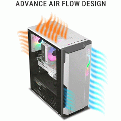 Ant Esports Eclipse Mid Tower White-Grey Cabinet
