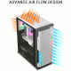 Ant Esports Eclipse Mid Tower White-Grey Cabinet