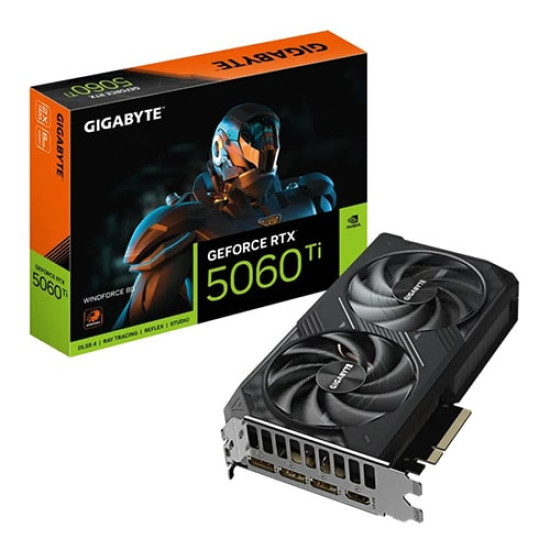 Gigabyte GeForce RTX 5060 Ti WINDFORCE 8GB GDDR7 (GV-N506TWF2-8GD) Gigabyte GeForce RTX 5060 Ti WINDFORCE 8GB GDDR7 (GV-N506TWF2-8GD)