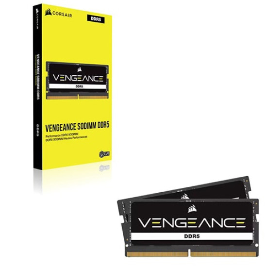 Corsair VENGEANCE DDR5 SODIMM 16GB (1x16GB) DDR5 4800Hz (CMSX16GX5M1A4800C40) Corsair VENGEANCE DDR5 SODIMM 16GB (1x16GB) DDR5 4800Hz (CMSX16GX5M1A4800C40)