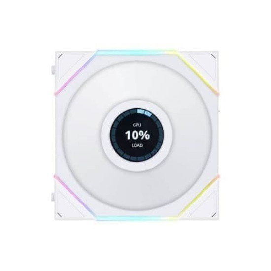 Lian Li UNI Fan TL LCD 120 Reverse Blade White Cabinet Fan Triple Pack (G99.12RTLLCD3W.IN) Lian Li UNI Fan TL LCD 120 Reverse Blade White Cabinet Fan Triple Pack (G99.12RTLLCD3W.IN)