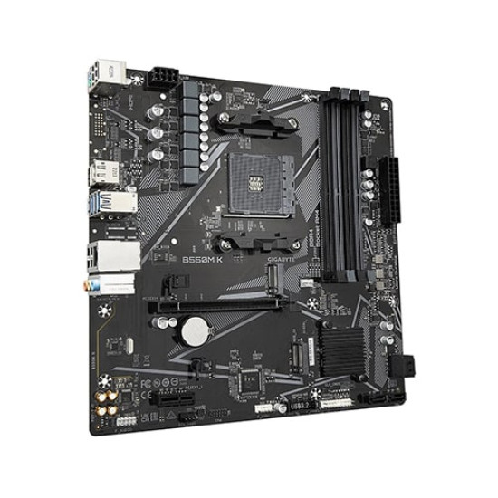 Gigabyte B550M K DDR4 AMD Motherboard Gigabyte B550M K DDR4 AMD Motherboard