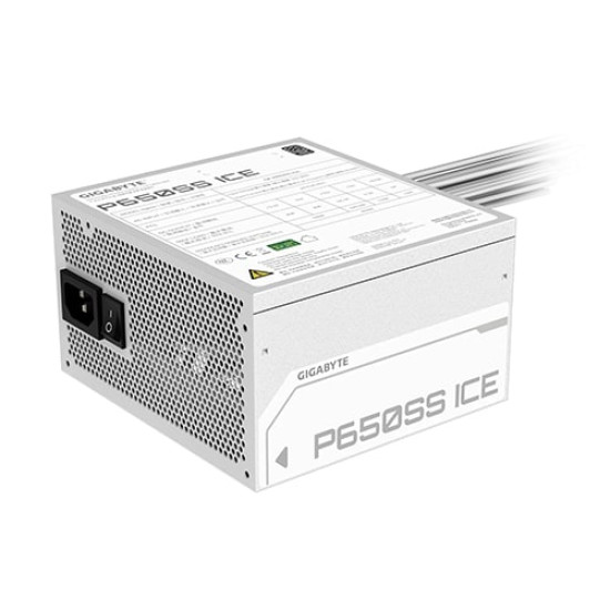 Gigabyte P650SS ICE Silver ATX 3.0 650W 80 Plus PSU Gigabyte P650SS ICE Silver ATX 3.0 650W 80 Plus PSU