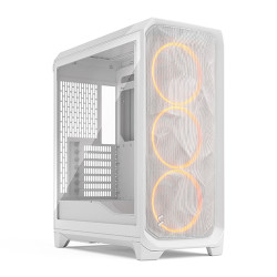 Fractal Design Meshify 3 White RGB TG Clear Tint Mid-Tower Case (FD-C-MES3A-07)