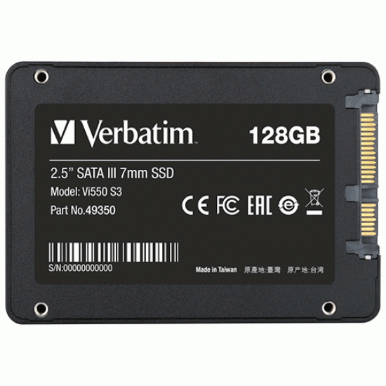 Verbatim VI550 S3 2.5 inch 128GB SSD Verbatim VI550 S3 2.5 inch 128GB SSD
