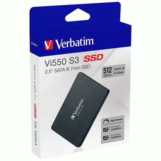 Verbatim VI550 S3 2.5 inch 512GB SSD Verbatim VI550 S3 2.5 inch 512GB SSD
