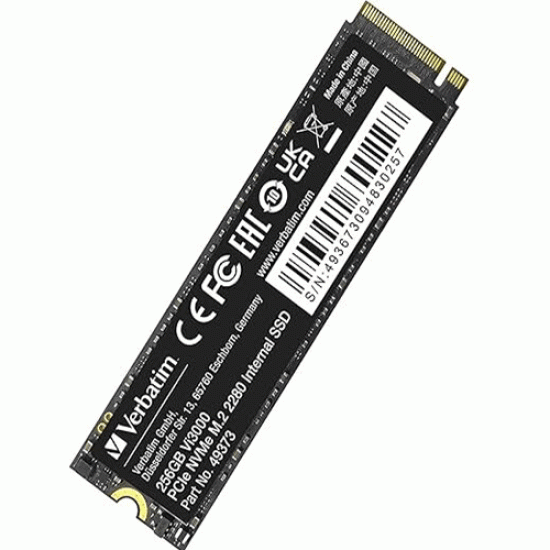Verbatim Vi3000 256GB Internal PCIe NVMe M.2 SSD Verbatim Vi3000 256GB Internal PCIe NVMe M.2 SSD