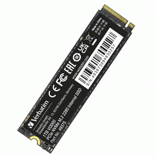 Verbatim Vi3000 1TB Internal PCIe NVMe M.2 SSD Verbatim Vi3000 1TB Internal PCIe NVMe M.2 SSD
