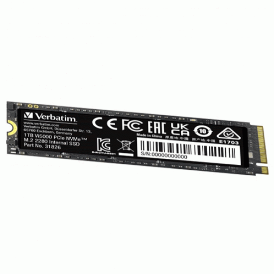 Verbatim Vi5000 1TB Internal PCIe NVMe M.2 SSD Verbatim Vi5000 1TB Internal PCIe NVMe M.2 SSD