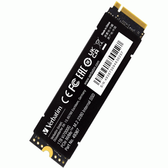 Verbatim Vi7000G 1TB PCIe NVMe M.2 SSD Verbatim Vi7000G 1TB PCIe NVMe M.2 SSD