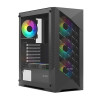 Ant Esports ICE 270M 6F Mid Tower Gaming Cabinet Black