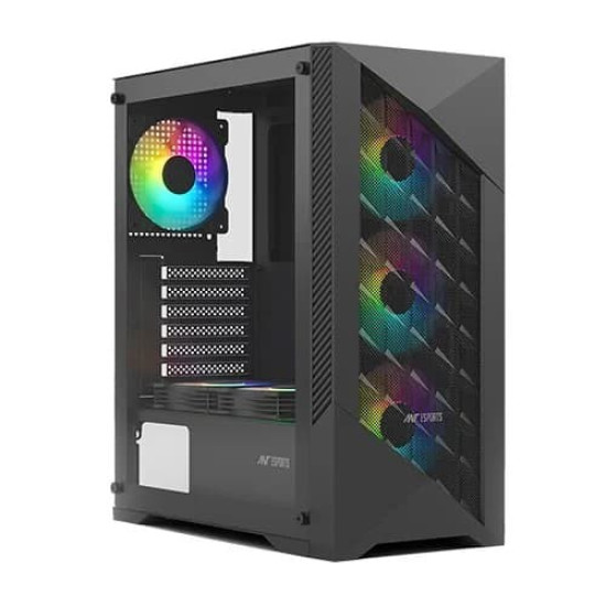 Ant Esports ICE 270M 6F Mid Tower Gaming Cabinet Black Ant Esports ICE 270M 6F Mid Tower Gaming Cabinet Black