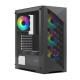 Ant Esports ICE 270M 6F Mid Tower Gaming Cabinet Black Ant Esports ICE 270M 6F Mid Tower Gaming Cabinet Black